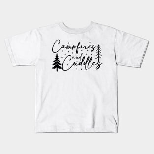 Campfires And Cuddles, Camping lover Kids T-Shirt